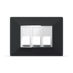 Velvet black silver premium G-Curvy Plate