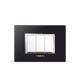 Velvet black silver premium G-Icon Plate