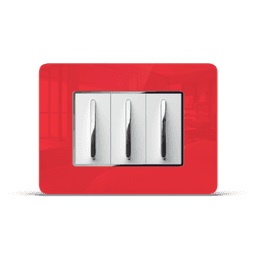 Ruby red silver premium acrylic G-Shine Plate