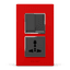 L-Evo red silver front