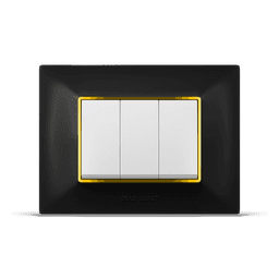 L-Pro matt black golden L-Pro Plate