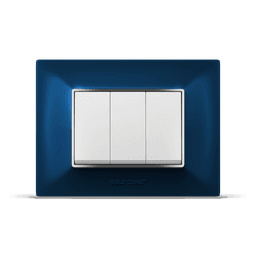 L-Pro metallic blue front L-Pro Plate