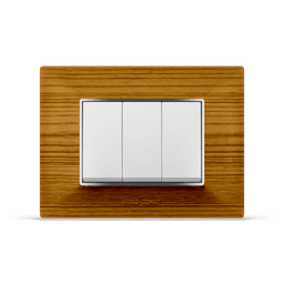 L-Pro oakwood silver front L-Pro Plate