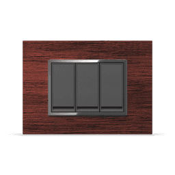 L-Zen teakwood silver front L-Zen Plate