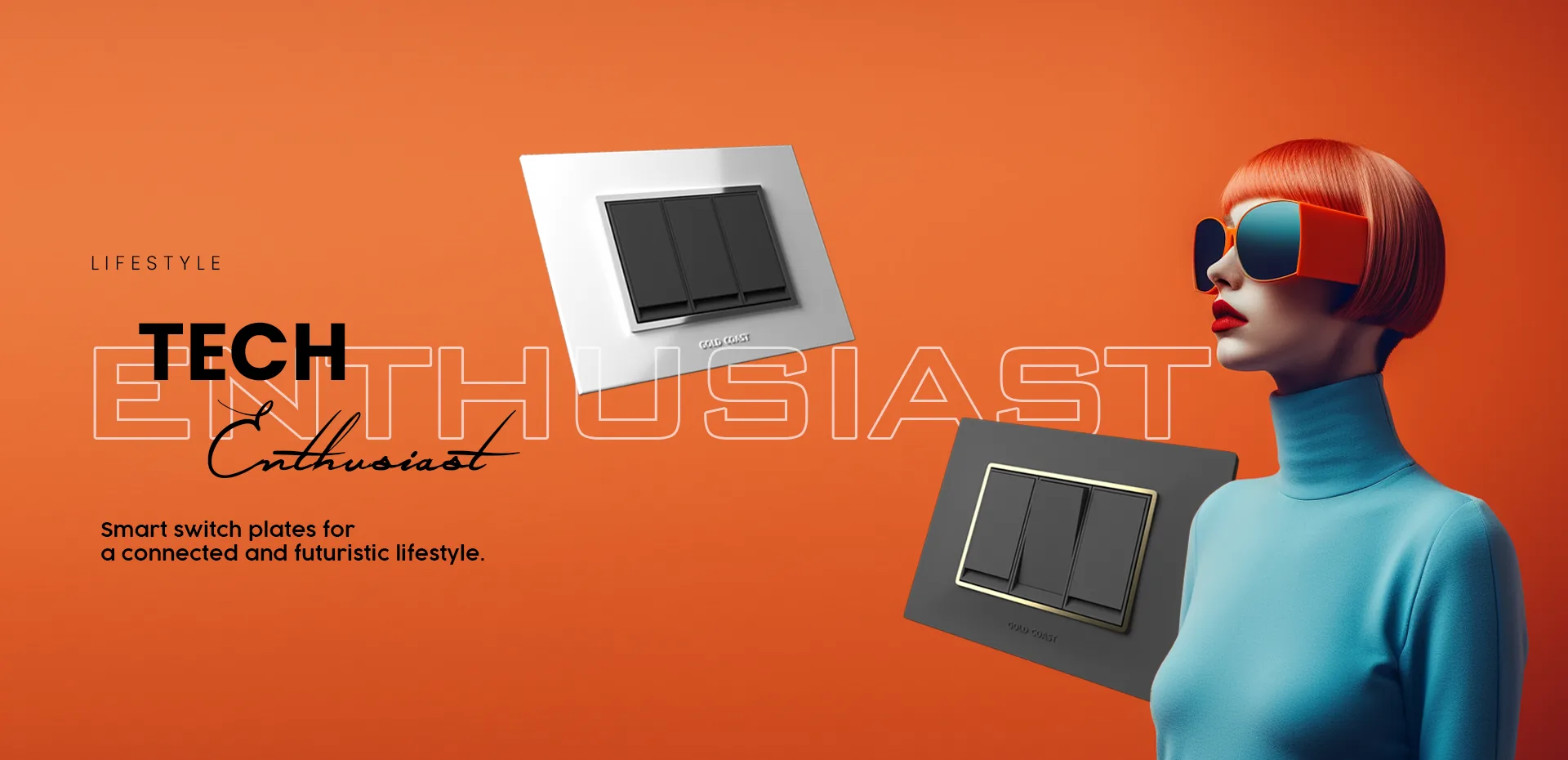 Gold Coast smart modular switches and plates