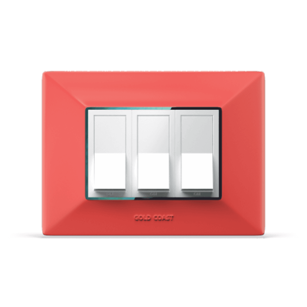 Bright red silver pastel
